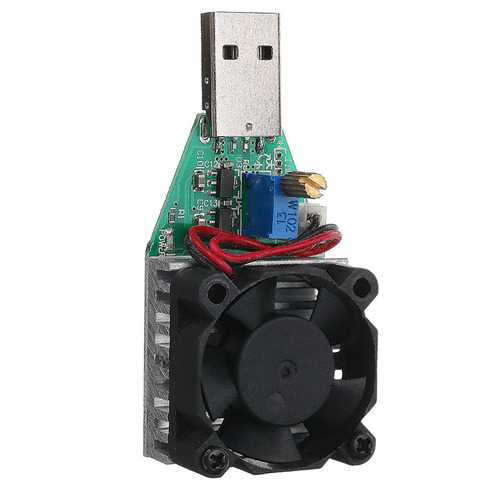 RIDEN? USB Adjustable Constant Current Intelligent Electronic Load Discharger Discharge Resistance With Fan