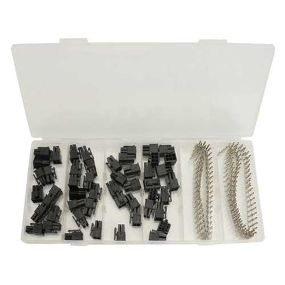 50 Pcs 5557 6 Pin ATX EPS PCI-E Connector With 300 Pcs Terminal Crimp Pin Plug In Box