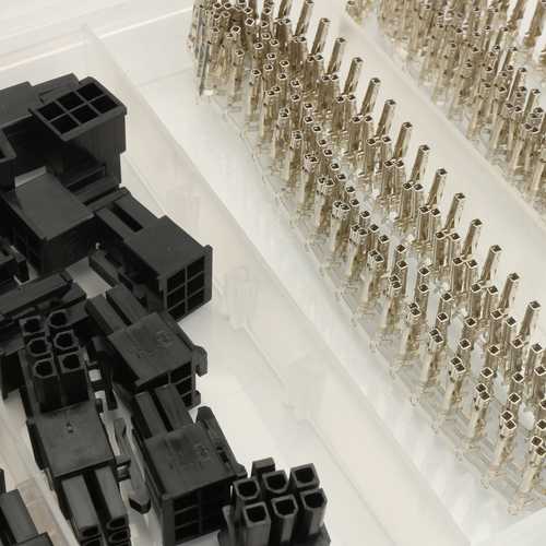 50 Pcs 5557 6 Pin ATX EPS PCI-E Connector With 300 Pcs Terminal Crimp Pin Plug In Box