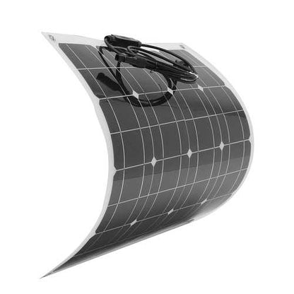 Elfeland? EL-03 50W 12V 560*540mm Semi-flexible Front Junction Box Solar Panel with Cable For Home RV Boat