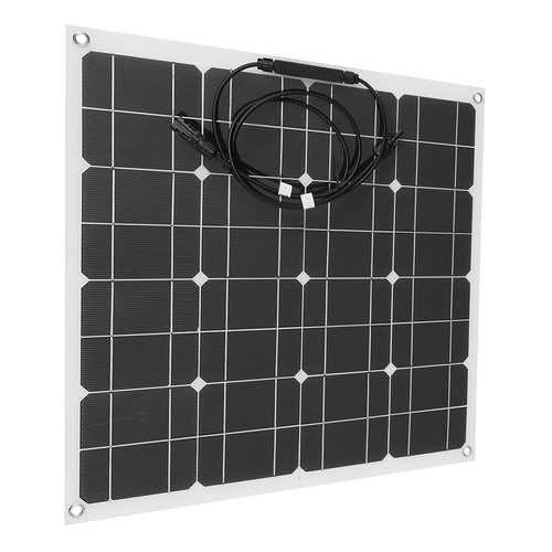 Elfeland? EL-03 50W 12V 560*540mm Semi-flexible Front Junction Box Solar Panel with Cable For Home RV Boat