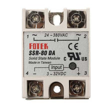 將圖片載入圖庫檢視器 3Pcs 80A SSR-80DA Solid State Relay Module DC To AC 24V-380V Output
