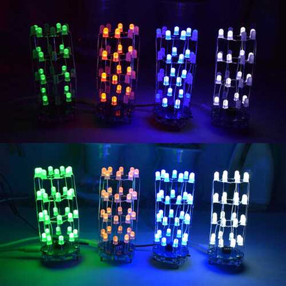 Geekcreit? DIY Mini Star Flashing LED Cylinder Kit With 23 Flashing Mode