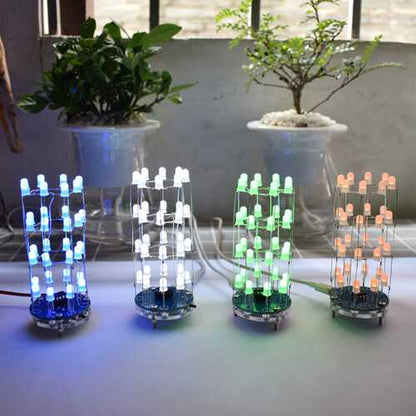 Geekcreit? DIY Mini Star Flashing LED Cylinder Kit With 23 Flashing Mode