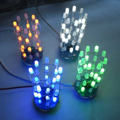 Geekcreit? DIY Mini Star Flashing LED Cylinder Kit With 23 Flashing Mode