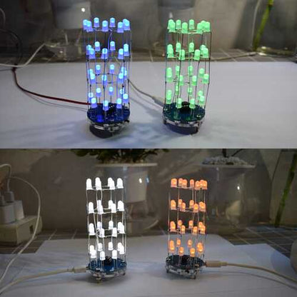 Geekcreit? DIY Mini Star Flashing LED Cylinder Kit With 23 Flashing Mode