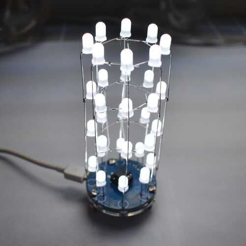 Geekcreit? DIY Mini Star Flashing LED Cylinder Kit With 23 Flashing Mode