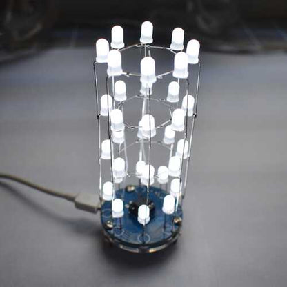Geekcreit? DIY Mini Star Flashing LED Cylinder Kit With 23 Flashing Mode