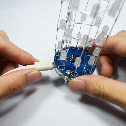 Geekcreit? DIY Mini Star Flashing LED Cylinder Kit With 23 Flashing Mode