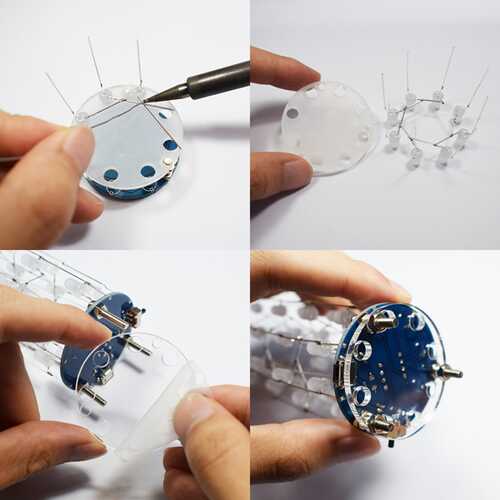 Geekcreit? DIY Mini Star Flashing LED Cylinder Kit With 23 Flashing Mode