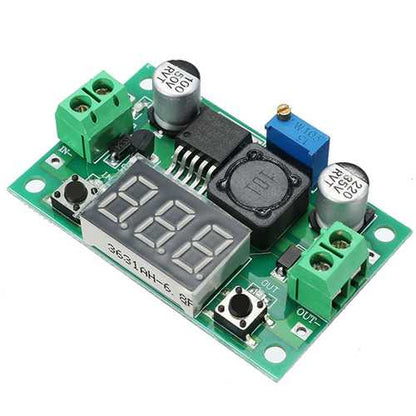 LM2596 DC-DC 1.3V - 37V 3A Adjustable Buck Step Down Power Module 150KHz Internal Oscillation Frequency With Digital Display Over-Heat And Short Circuit Protection Function