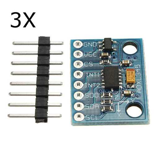 3Pcs GY-291 ADXL345 3-Axis Tilt Digital Gravity Acceleration Sensor Module Geekcreit for Arduino - products that work with official Arduino boards