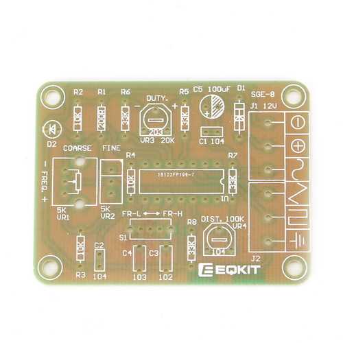 3Pcs DC12 DIY ICL8038 Function Signal Generator Kit Sine Triangle Square Wave Signal