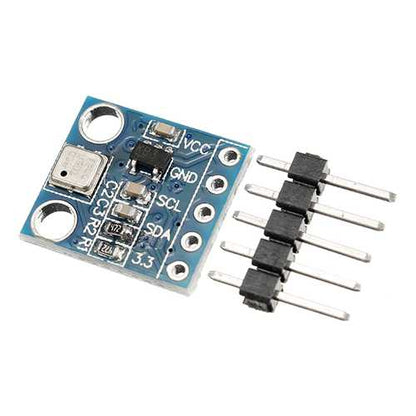 5pcs GY-68 300-1100hPa BMP180 BOSCH Temperature Module Atmospheric Pressure Sensor Instead Of BMP085 High Precision Low Energy Consumption Temperature Output 8-Pin LCC I2C Interface Lead Free