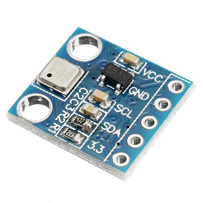 5pcs GY-68 300-1100hPa BMP180 BOSCH Temperature Module Atmospheric Pressure Sensor Instead Of BMP085 High Precision Low Energy Consumption Temperature Output 8-Pin LCC I2C Interface Lead Free