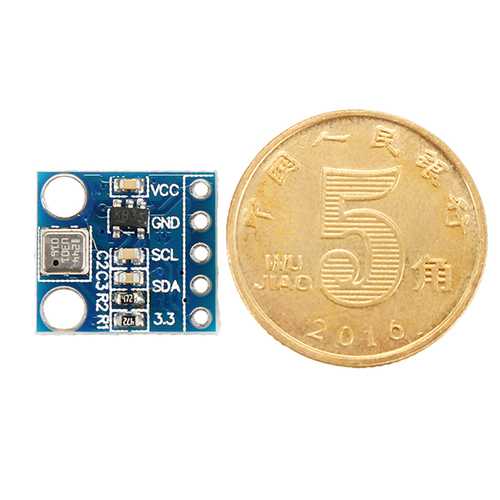 5pcs GY-68 300-1100hPa BMP180 BOSCH Temperature Module Atmospheric Pressure Sensor Instead Of BMP085 High Precision Low Energy Consumption Temperature Output 8-Pin LCC I2C Interface Lead Free