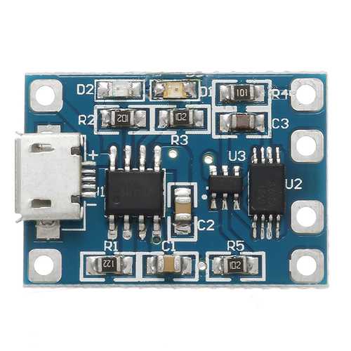 Micro USB TP4056 Charge And Discharge Protection Module Over Current Over Voltage Protection 18650
