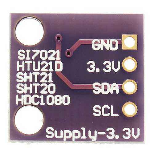 GY-213V-SI7021 Si7021 3.3V High Precision Humidity Sensor with I2C Interface Geekcreit for Arduino - products that work with official Arduino boards