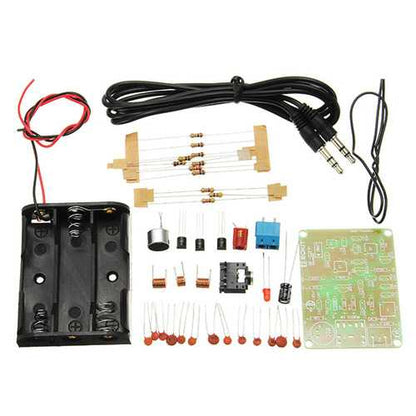 EQKIT? FM Transmitter Kit RF-02 Wireless Microphone Parts MP3 Repeater Micro Transmitter With Antenna Battery Holder