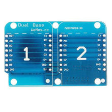 将图片加载到图库查看器，5Pcs Double Socket Dual Base Shield For D1 Mini NodeMCU ESP8266 DIY PCB D1 Expansion Board
