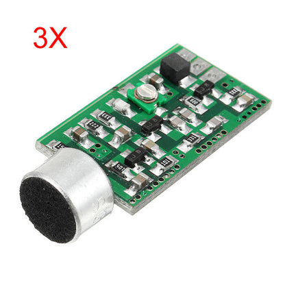 3Pcs FM Wireless Microphone Pickup Wireless Audio Transmitter FM Emission MIC Core Board V4.0 100MHz