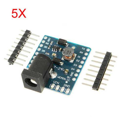 5Pcs WeMos? DC Power Shield V1.0.0 For WeMos D1 Mini