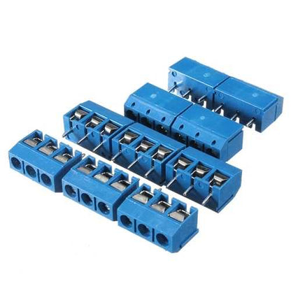 30pcs 5mm KF-301 3 Pin PCB Mount Block Screw Terminal NF Connector