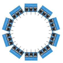 将图片加载到图库查看器，50pcs 5mm KF-301 3 Pin PCB Mount Block Screw Terminal NF Connector
