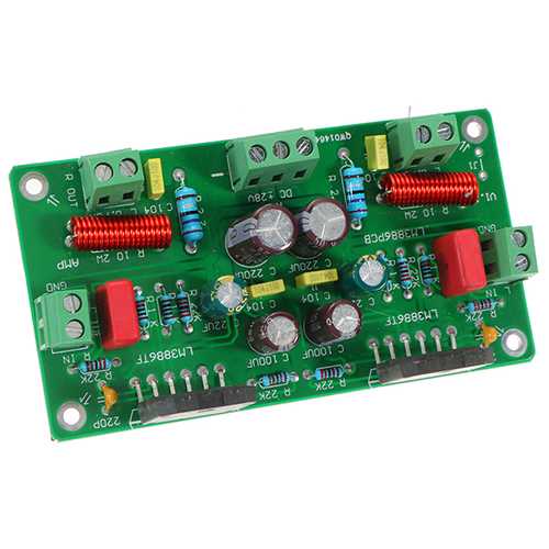 LM3886 HiFi TF Stereo Amplifier Assembled AMP Board 68W+68W 4ohm 50W*2 / 38W*2 8ohm