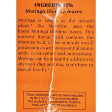 Load image into Gallery viewer, Bio Nutrition - Tea - Moringa - 30 count
