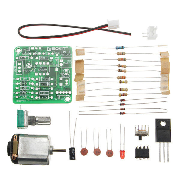 3pcs KM-1 DC 6-12V PWM Motor Speed Controller Kit DIY Motor Speed Regulator Set Sealed Potentiometer Stepless Speed Control Long Service Life Stable Performance Small Noise And Large Torque Function