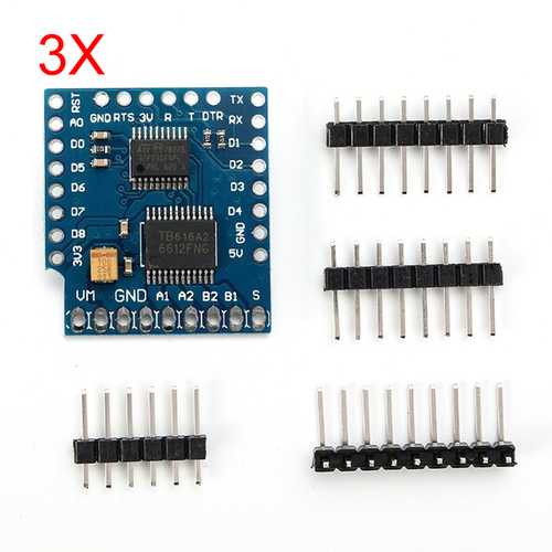 3Pcs Wemos? Motor Shield For WeMos D1 Mini I2C Dual Motor Driver TB6612FNGV1.0.0