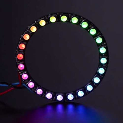 Ring 24x 5050 RGBW LED 4500K With Integrated Driver Natural White Module Board Geekcreit for Arduino - products that work with official Arduino boards
