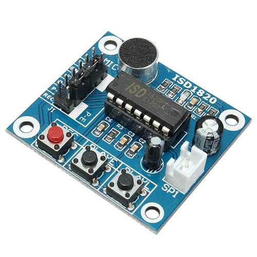 3pcs ISD1820 3-5V Voice Module Recording And Playback Module  Control Loop / Jog / Single Play Geekcreit for Arduino - products that work with official Arduino boards