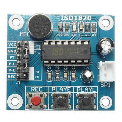 3pcs ISD1820 3-5V Voice Module Recording And Playback Module  Control Loop / Jog / Single Play Geekcreit for Arduino - products that work with official Arduino boards