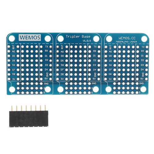 3Pcs Wemos? Tripler Base Socket V1.0.0 For WEMOS D1 Mini