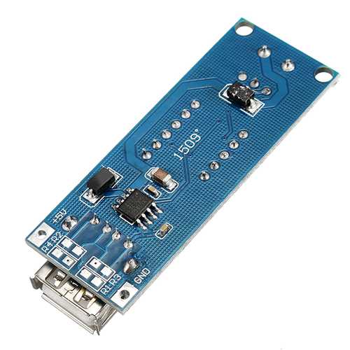 3pcs DC-DC 2 In 1 6.5V-40V To 5V Buck Step Down Power Module Voltmeter Automatic Calibration Stable Output 5V 2A USB Charging Port Reverse Connection Over-Current Over-Temperature Protection