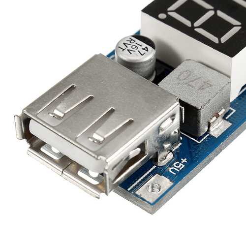 3pcs DC-DC 2 In 1 6.5V-40V To 5V Buck Step Down Power Module Voltmeter Automatic Calibration Stable Output 5V 2A USB Charging Port Reverse Connection Over-Current Over-Temperature Protection