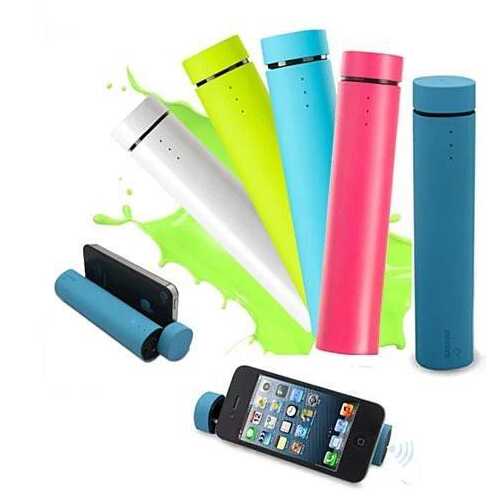 The DUO Power Extender with Built in Speaker for Smart Phones & Tablets - Color: Lime Green