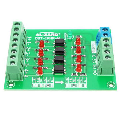 24V To 5V 4 Channel Optocoupler Isolation Board Isolated Module PLC Signal Level Voltage Converter Board 4Bit