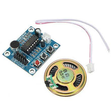 Charger l&#39;image dans la galerie, 5pcs ISD1820 3-5V Recording Voice Module Recording And Playback Module  Control Loop Play / Jog Play / Single Play Function With Microphone And 0.5W 8R Speaker Geekcreit for Arduino - products that wo
