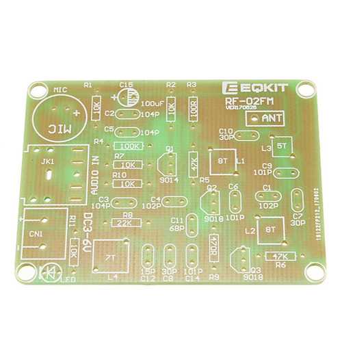 3Pcs FM Transmitter Kit RF-02 Wireless Microphone Parts MP3 Repeater Micro Transmitter With Antenna