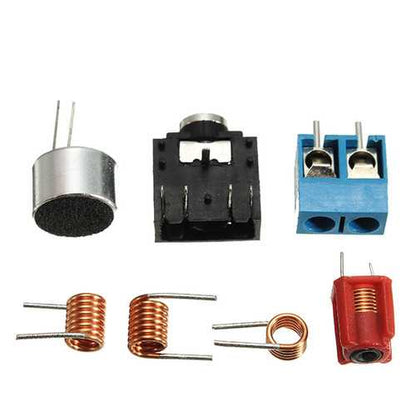 3Pcs FM Transmitter Kit RF-02 Wireless Microphone Parts MP3 Repeater Micro Transmitter With Antenna