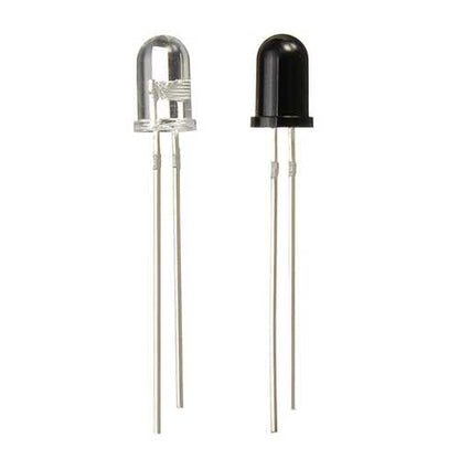 50pcs 5mm 940nm IR Infrared Diode Launch Emitter Receive Receiver LED