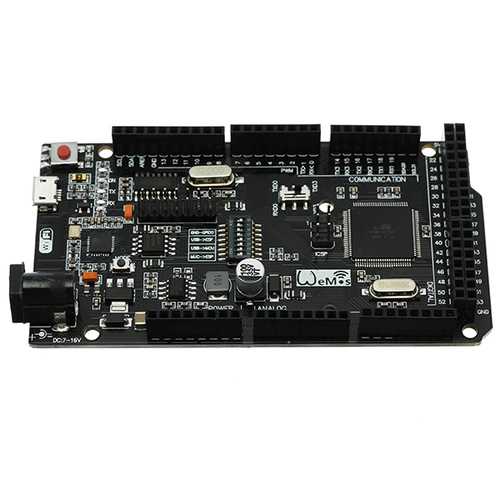 Geekcreit Mega +WiFi R3 Module ATmega2560+ESP8266 32Mb Memory USB-TTL CH340G
