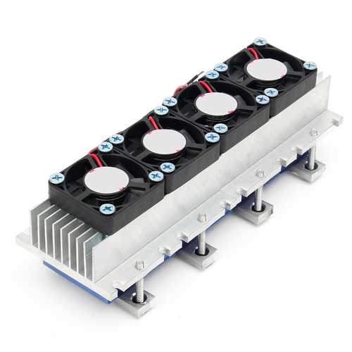Quad Core TEC1-12706 Thermoelectric Peltier Cooling Equipment Air Refrigeration DIY Radiator