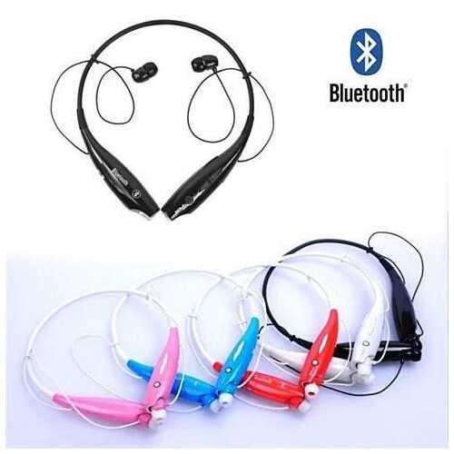 Bluetooth Magnetic headphones with phone answer function - Color: White/Red