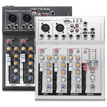 Load image into Gallery viewer, 4 Channel Professional Live Mixing Studio Audio Sound USB KTV Karaoke Mixer Console
