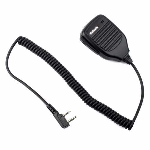 Retevis 2Pin PTT Speaker Microphone Walkie Talkie Mic Accessories For Baofeng BF-888S RT5R H777 For Kenwood Radio C9001