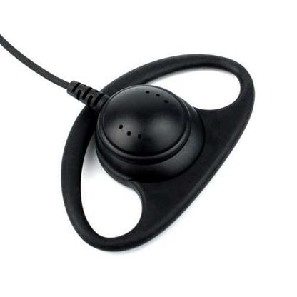 Retevis D shape Soft Ear Hook Earpiece 2Pin PTT Mic Headset For Kenwood For Baofeng UV-5R 888S